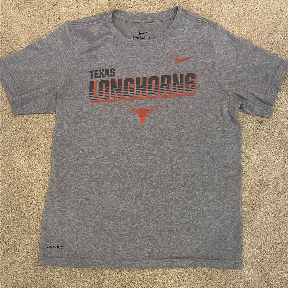 Nike Texas Longhorns gray silky athletic Tshirt (youth L but fits more like M)